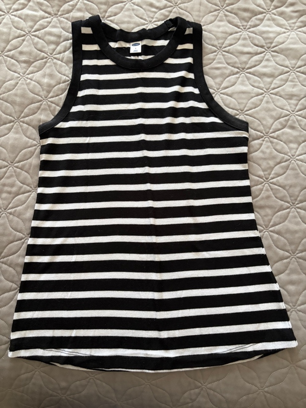 Old Navy Black & White Striped Tank